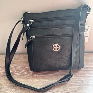Giani Bernini Pebble Crossbody Handbag - Black NWT